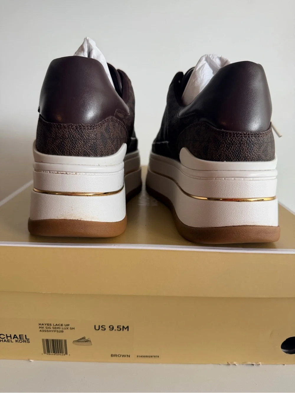 Michael Michael Kors Hayes Platform Sneaker  size 9
